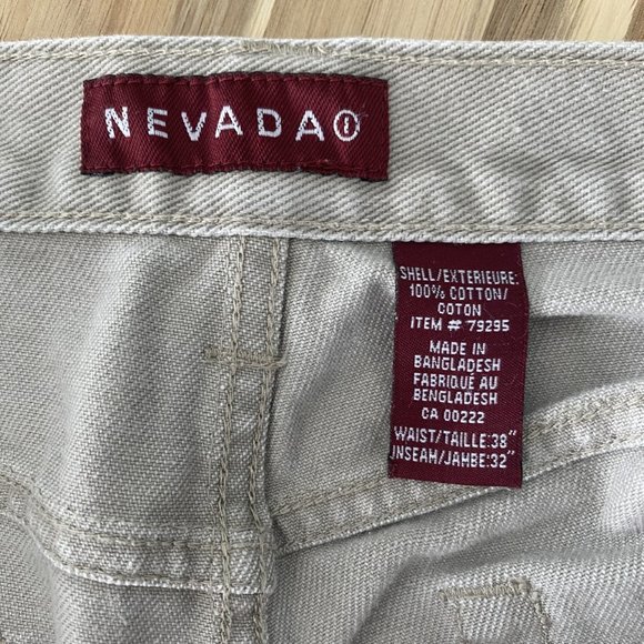 Nevada Jeans Men's Beige 100% Cotton Size 38 Waist/32 Inseam - Picture 5 of 10